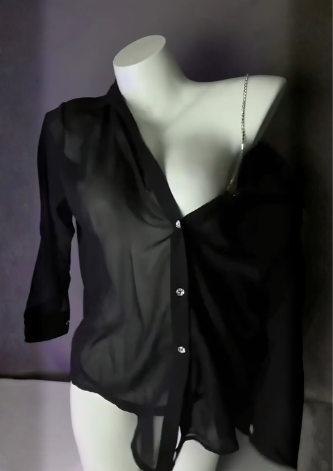 Midnight Elegance Sheer Nighty