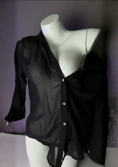 Midnight Elegance Sheer Nighty